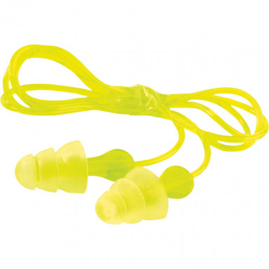 TRI-FLANGE 3M Earplugs with textile cord, art.D164 (2638)