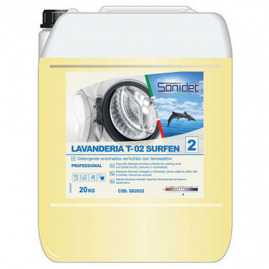 Detergent profesional pentru spalarea rufelor Lavanderia T-02 Surfen Sanidet, art.2f49