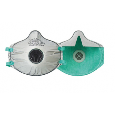 Semimasca de protectie respiratorie tip cupa cu supapa si filtru carbon FFP3 ZERO30C, BLS, art.19D8