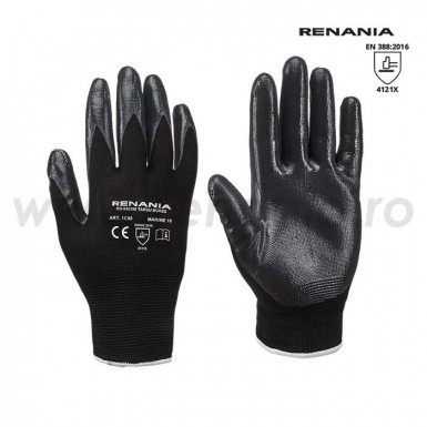 Mechanical protection gloves, cat. II, 1C95 TOUCH BLACK, art. 1C95