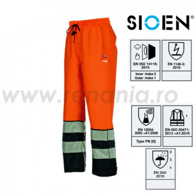 Pantalon standard multinorm Gladstone, Sioen, art.B974 (5729) (5729)