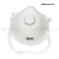 Semimasca de protectie respiratorie tip cupa, FFP1 NR D cu supapa, Renania, art.8D26